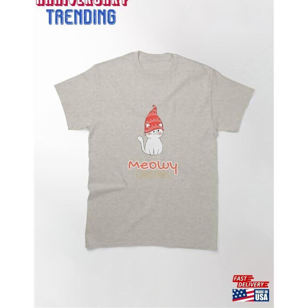 Meowy Christmas Classic Tshirt